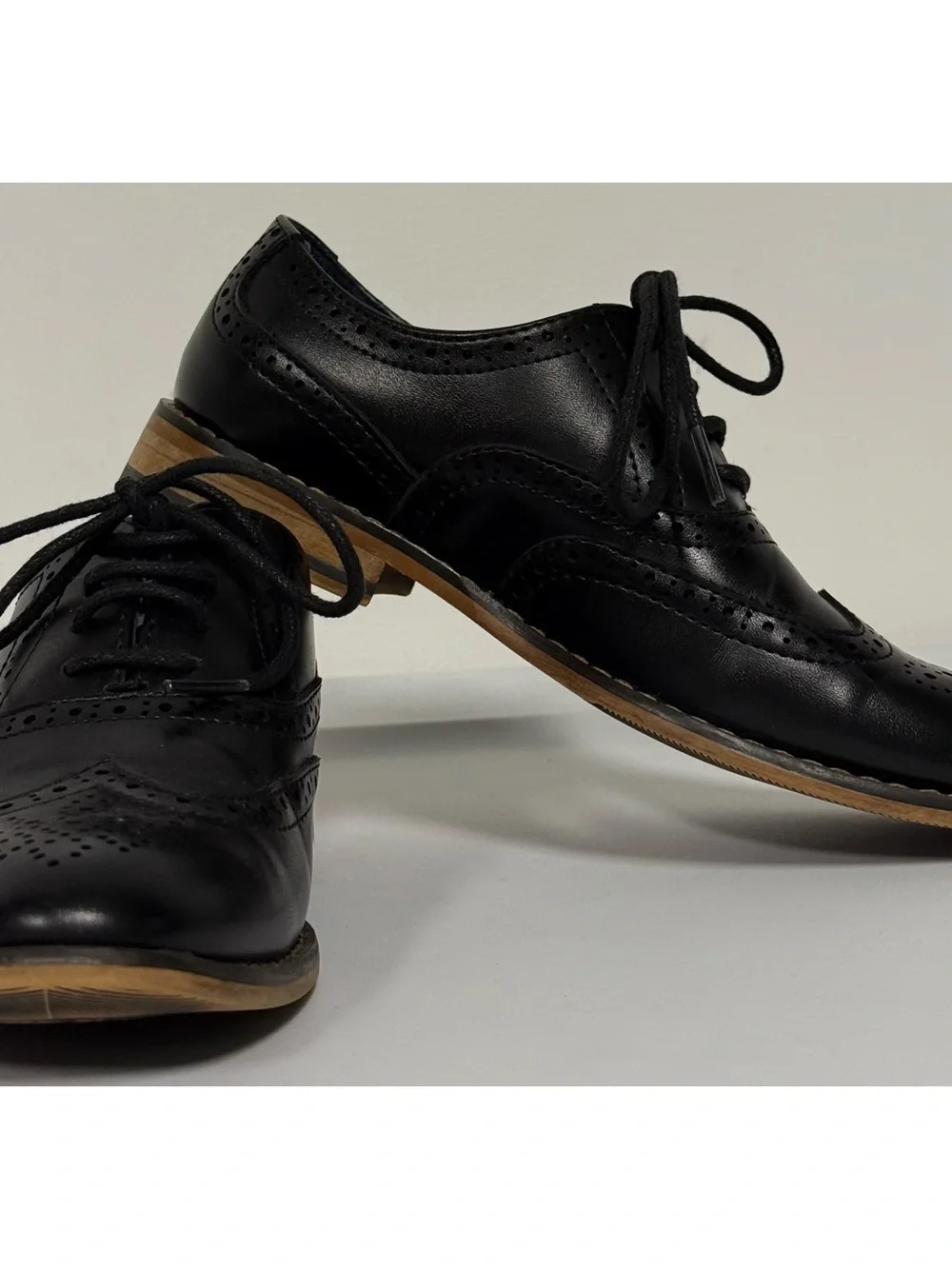 Boys' Bruno Marc Breathable Oxford Shoes Black Little Kid Size 1
